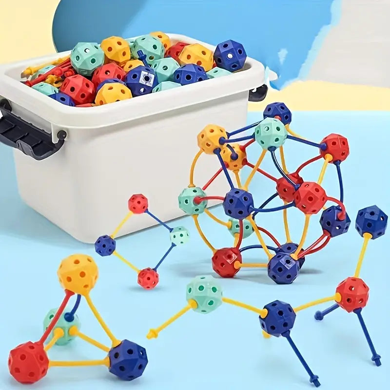 Connect Beads™ - Flexibilní PVC korálky - 3D geometrické stavebnice