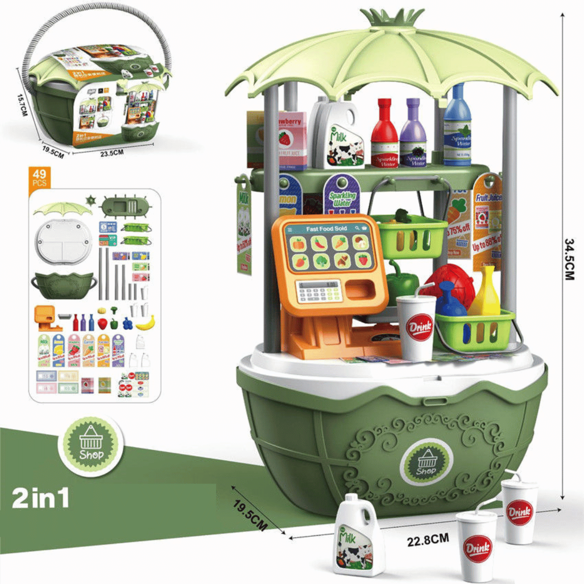 Candy Cart™ - Sladké hry na kolečkách - Dětský zmrzlinový vozík