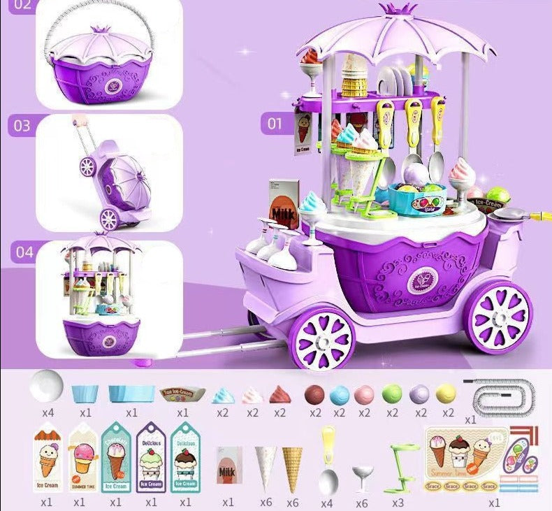 Candy Cart™ - Sladké hry na kolečkách - Dětský zmrzlinový vozík