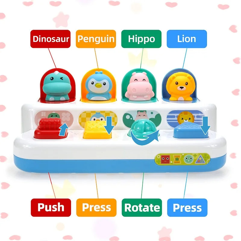 Baby Button Toy™ - Stiskněte a otočte tlačítka - Dětská hračka