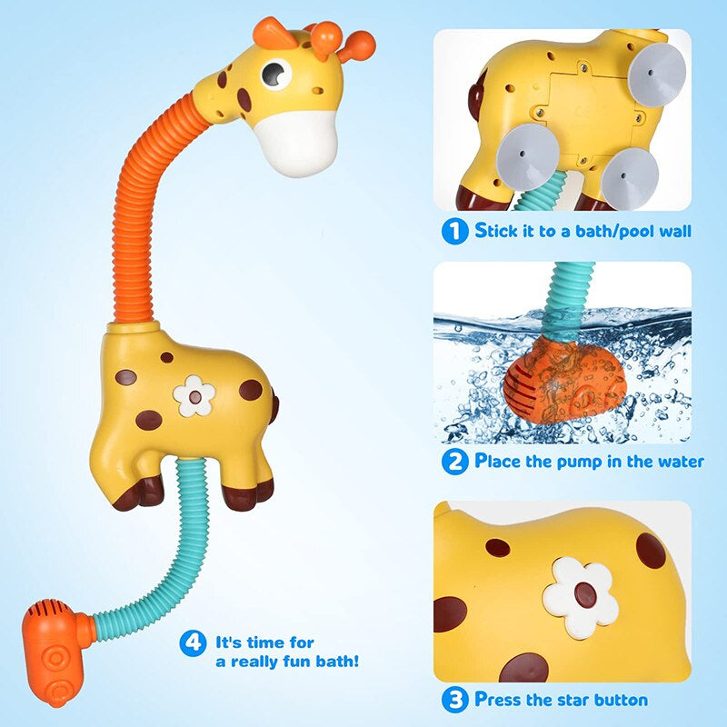 Bath Giraffe™ - Žirafa spokojeně šplouchá - Žirafí hračky do vany pro koupání