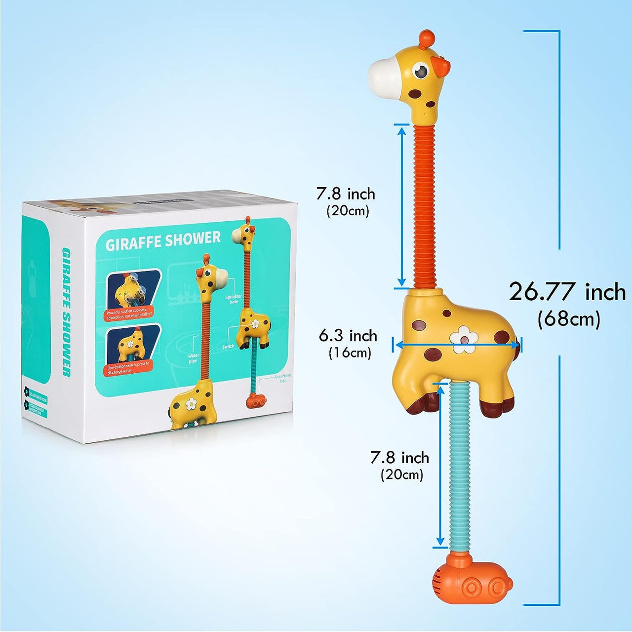 Bath Giraffe™ - Žirafa spokojeně šplouchá - Žirafí hračky do vany pro koupání