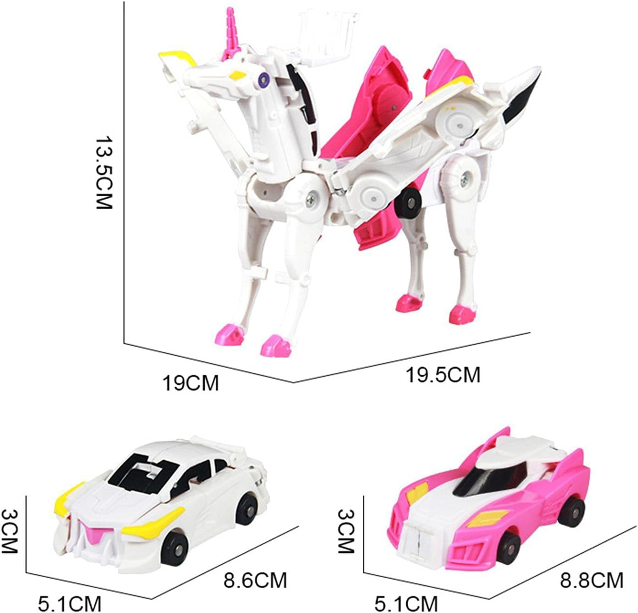 Unicorn Transformer™ - Kouzelná transformace - autíčko s jednorožcem