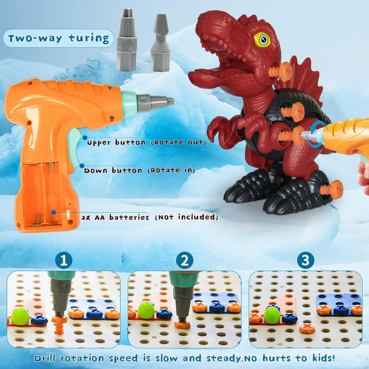 Little Dino Toolbox™ - Vrták a design - Stavební hračky Dino