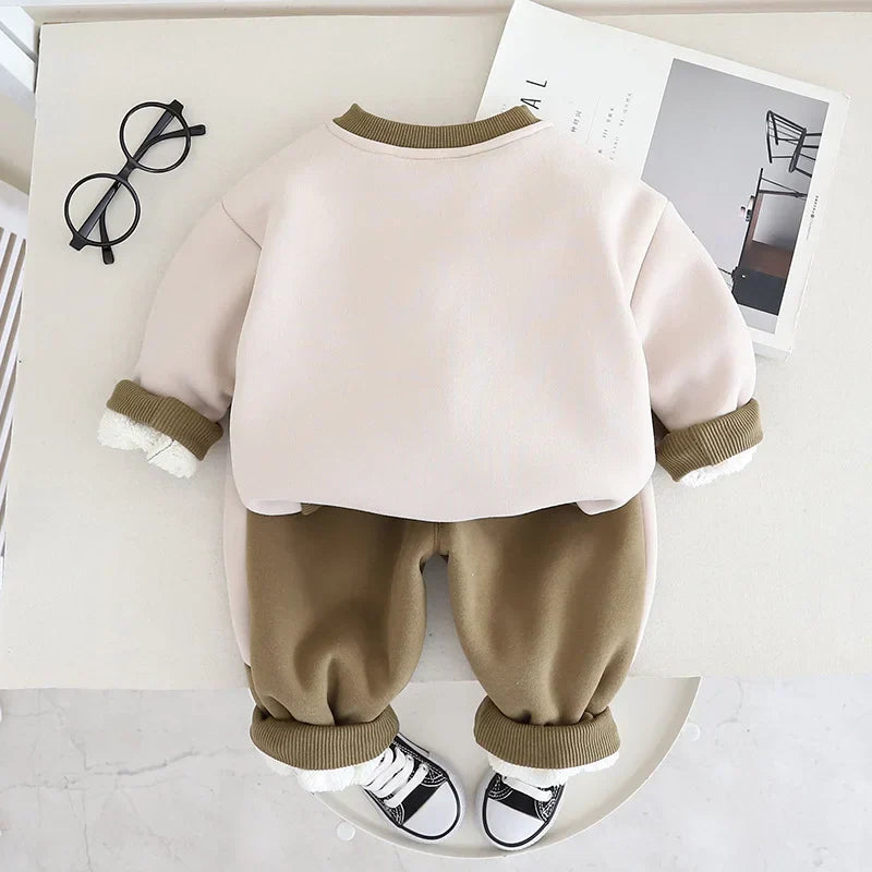 Mini Fashion™ - teplý a měkký - podzimní běžecký oblek pro děti