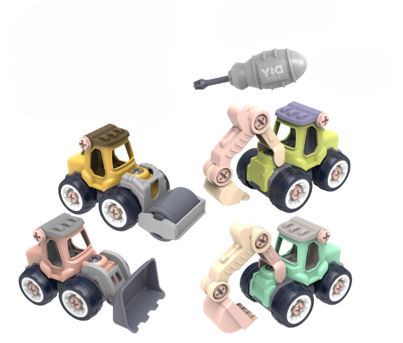 Building Masters Mini Engineering Vehicle Set™ - Mini stavební vozidla