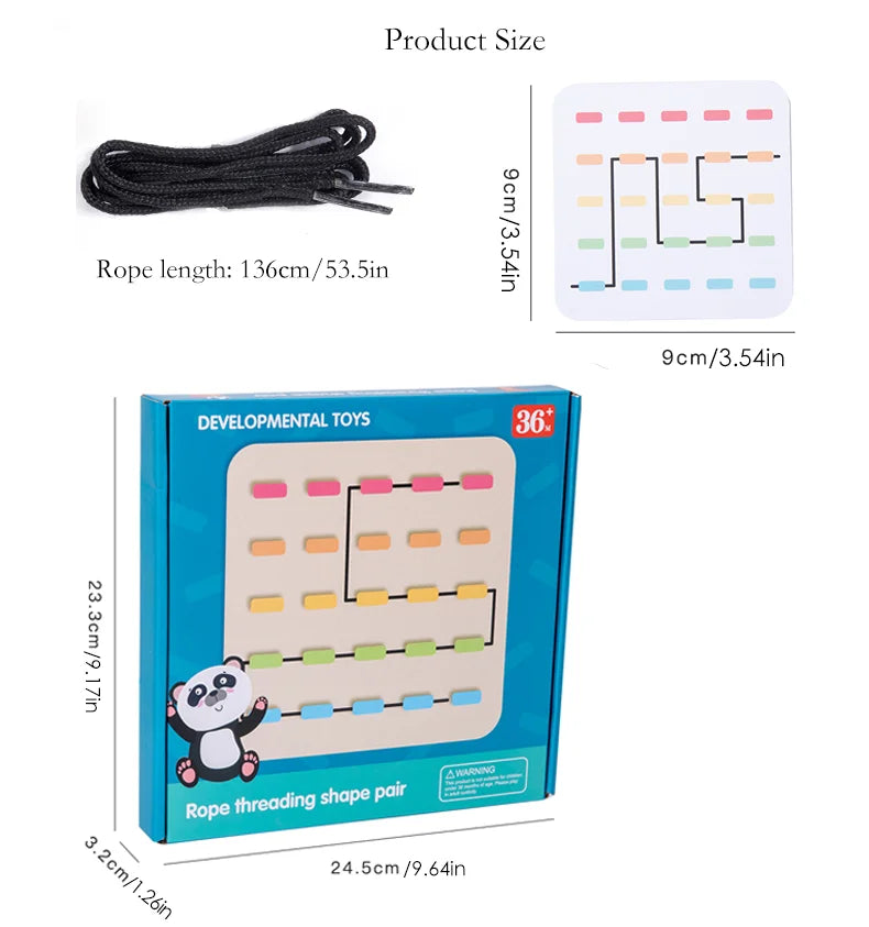 Tangle Toys™ - Uzly a omalovánky - Kreslení vzorů pomocí provázku