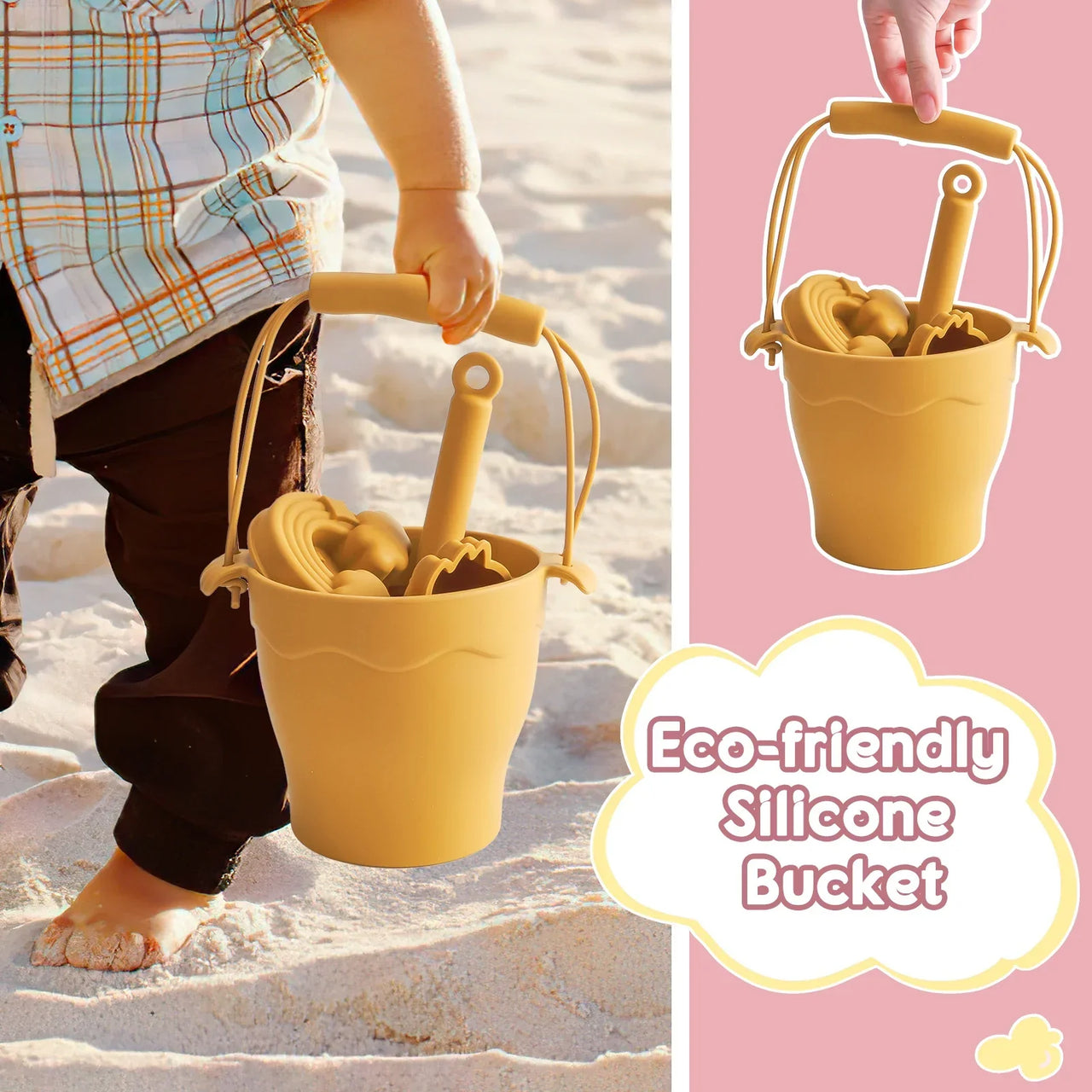 Silicone Beach Set™ - Kyblík na pláž - Silikonová plážová sada