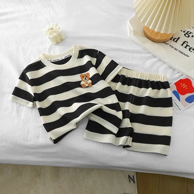 Mini Fashion™ - Bavlněná souprava šatů Stripes Fun