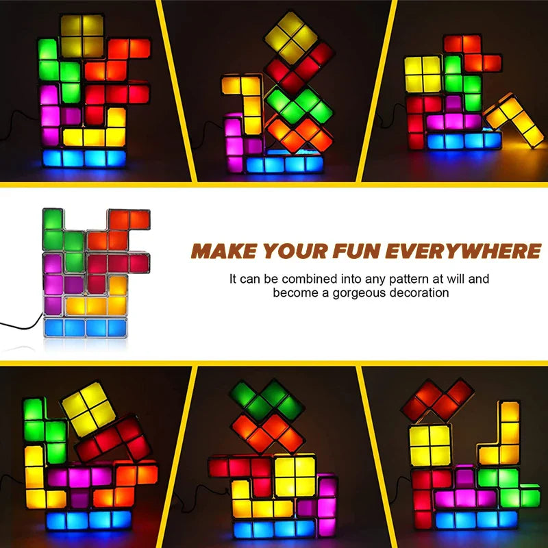 Tetris Night Light™ - Rozsviťte svou kreativitu - Tetrisová lampa