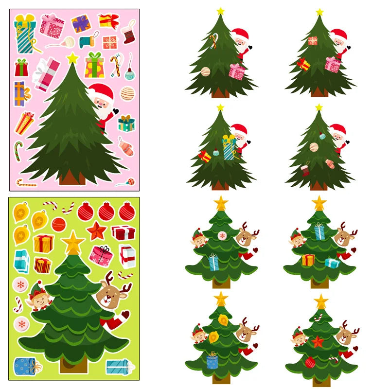 Xmas Tree Stickers™ - Vytvořte si vlastní vánoční zázrak - DIY samolepky