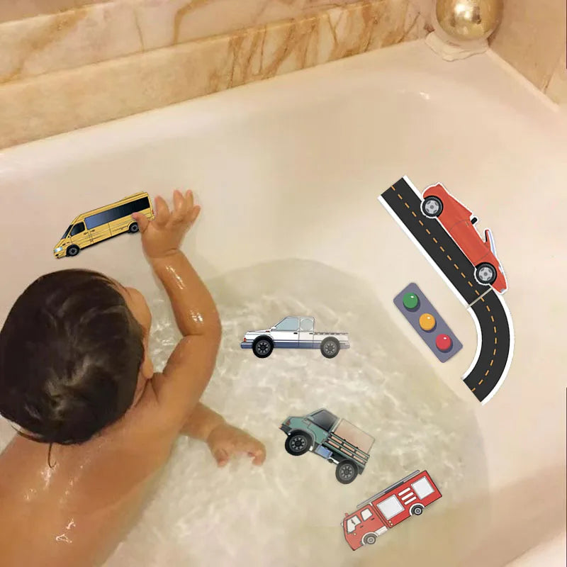 Bath Cars™ - Obrovská zábava ve vaně - sada pěnových hraček do vany