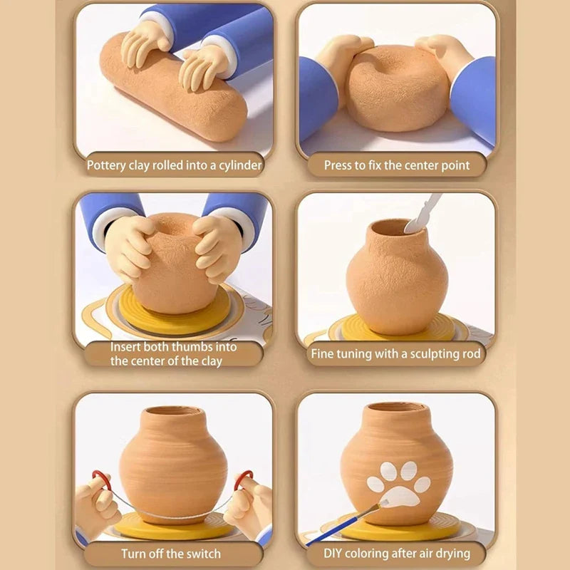 Pottery Set™ - Malí umělci - Dětská keramická sada