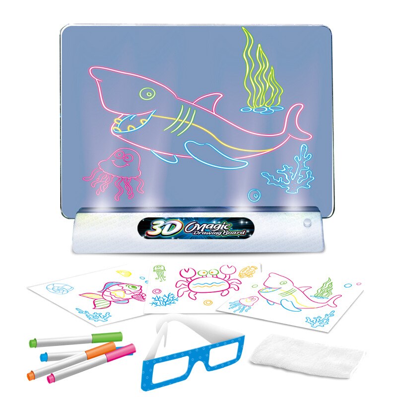 Magic Drawing Board™ - Svítící umění - svítící 3D kreslicí tabule