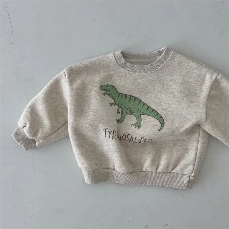 Mini Fashion™ - Roztomilý dinosauří potisk - Dino svetr